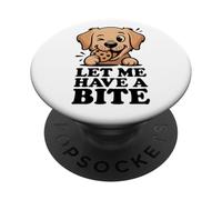 Let Me Have A Bite - Funny Golden Retriever Cookie Lover PopSockets Adhesive PopGrip