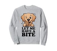 Let Me Have A Bite - Funny Golden Retriever Cookie Lover Sweatshirt