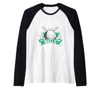 Let Me Know If My Balls Get in Your Way Funny Golfer Golfing Raglan Baseball Tee