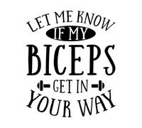 let me Know if My bic get in Your Way Wall Decals 49.2x58.7cm Personalized Customization Black