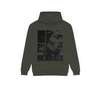 Jimi Hendrix - Jimi Hendrix Unisex Pullover Hoodie: Let Me Live (Khaki Green) One Size