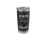 Let Me See Your Feet Alpha Wolf Ironic Meme Stainless Steel Insulated Tumbler