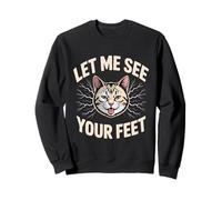 Let Me See Your Feet Cat Meme Y2K Bootleg Sweatshirt