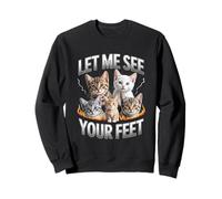 Let Me See Your Feet Cat Meme Y2K Bootleg Unwearable Sweatshirt