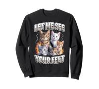 Let Me See Your Feet Cat Meme Y2K Bootleg Unwearable Sweatshirt