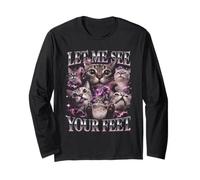 Let Me See Your Feet Cats Bootleg Funny Long Sleeve T-Shirt
