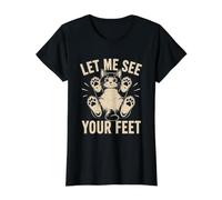 Let Me See Your Feet Value Graphic T-Shirt, Women, Black, L