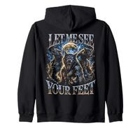 Let Me See Your Feet Wolf Pack Full Moon Bootleg Zip Hoodie