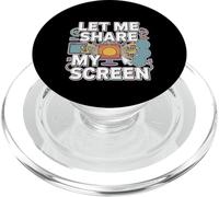 Let Me Share My Screen Remote Meetings Employee -- PopSockets PopGrip for MagSafe
