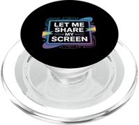 Let Me Share My Screen Remote Meetings Employee - PopSockets PopGrip for MagSafe