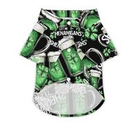 Let Me Shenanigans Begin Pet Shirt Dogs Cats Clothes Short Sleeve Breathable Puppy Costume