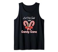 "Let Me Suck Candy Cane" BDSM DDLG Adult Naughty Christmas Tank Top