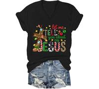 Let Me Tell You About My Jesus Shirt Christmas Christians God Faith T-Shirt Christmas Christians Tee Top