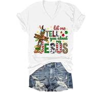 Let Me Tell You About My Jesus Shirt Christmas Christians God Faith T-Shirt Christmas Christians Tee Top