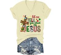 Let Me Tell You About My Jesus Shirt Christmas Christians God Faith T-Shirt Christmas Christians Tee Top