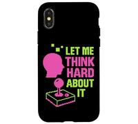 Let Me Think Hard About It, Retro Arcade, Thinking Mode Now Case for iPhone X/XS