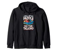 Let My Paddle Do the Talking Ping Pong Zip Hoodie