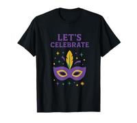 Let’s Celebrate Mardi Gras Mask Design T-Shirt