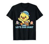 Let’s Egg Hunt Kawaii Easter Chick Cute Spring Cartoon Kids T-Shirt