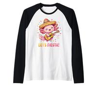 Let’s Fiesta! Adorable Axolotl Mariachi Cinco De Mayo Raglan Baseball Tee