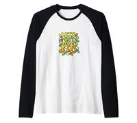 Let’s Get Lit Funny Christmas Lights Holiday Party Humor Raglan Baseball Tee