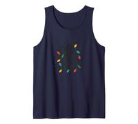 Let’s Get Lit Funny Christmas Lights Holiday Party Humor Tank Top