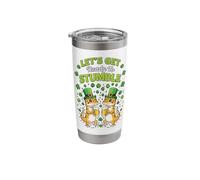 Let’s Get Ready to Stumble Geckos Party St. Patrick’s Day Stainless Steel Insulated Tumbler