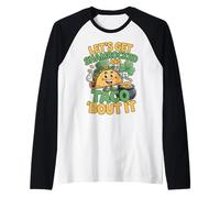 Let’s Get Shamrocked and Taco Bout It Funny St Patrick's Day Raglan Baseball Tee