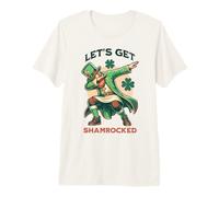 Let’s Get Shamrocked Funny St Patrick’s Day Leprechaun Premium T-Shirt