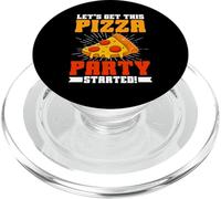 Let’s Get This Pizza Party Started Pizza Birthday PopSockets PopGrip for MagSafe