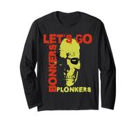 Let’s Go Bonker's Plonkers s Crazy Skull Halloween & Frat Long Sleeve T-Shirt