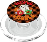 Let’s Go Ghouls Cute Ghost Halloween Retro Vintage Halloween PopSockets PopGrip for MagSafe