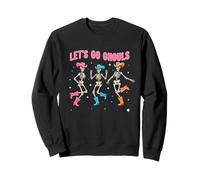 Let’s Go Ghouls Spooky Western Party Dancing Skeletons Sweatshirt