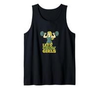 Let’s Grow Girls Weightlifter Quote Strength Power Tank Top