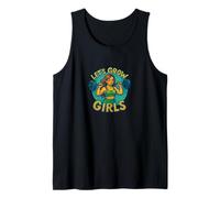 Let’s Grow Girls Weightlifter Quote Strength Power Tank Top