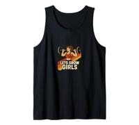 Let’s Grow Girls Weightlifter Quote Strength Power Tank Top