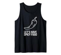 Let’s Have Spicy Food Lover Pepper Chili Hot Cuisine Tank Top