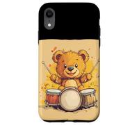 Let’s Jam with this Rocking Teddy Bear on Drums Case for iPhone XR