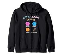 Let’s Learn Shape Hexagon Pentagon Octagon My-Mom Is Gone Zip Hoodie