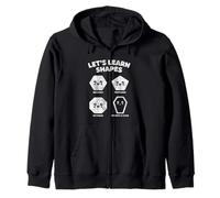 Let’s Learn Shapes Mom Is Gone Meme Joke Sarcasm Humor Zip Hoodie