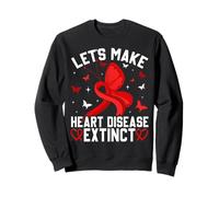 Let’s Make Heart Disease Extinct Dinosaur Awareness Sweatshirt