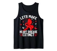 Let’s Make Heart Disease Extinct Dinosaur Awareness Tank Top