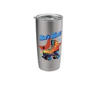 Let’s Roll Retro 1970s 1980s Roller Skating Vintage Skater Stainless Steel Insulated Tumbler
