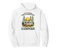 Let’s Sit By The Campfire Watch People Campers Sarcastic Pullover Hoodie