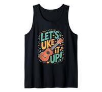 Let’s Uke It Up Funny Ukulele Player Design Tank Top