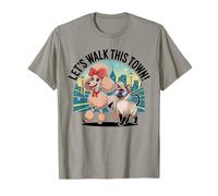 Let’s Walk This Town - Stylish Dog and Cat Duo T-Shirt