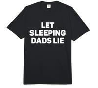 LET Sleeping DADS Lie Funny Fathers Day Lazy Daddy Sleeping Comfort Colors Adult Heavyweight T-Shirt