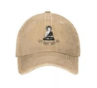 Let That Shit Go Buddha Baseball Cap Vintage Distressed Denim Washed Peace Yogalife Snapback Cap Men Women Caps Hat Cotton，for All Seasons