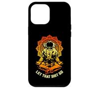Let That Shit Go Funny Yoga Astronaut Mandala Meditation Case for iPhone 12 Pro Max