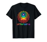 Let That Shit Go Zen AF Spiritual Gift Meditation Funny Yoga T-Shirt
